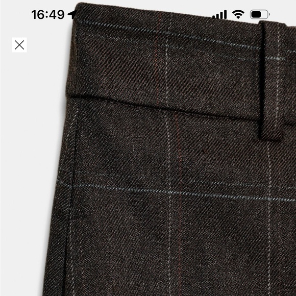 ZARA Brown Plaid Women's Skirt - Picture 7 of 10